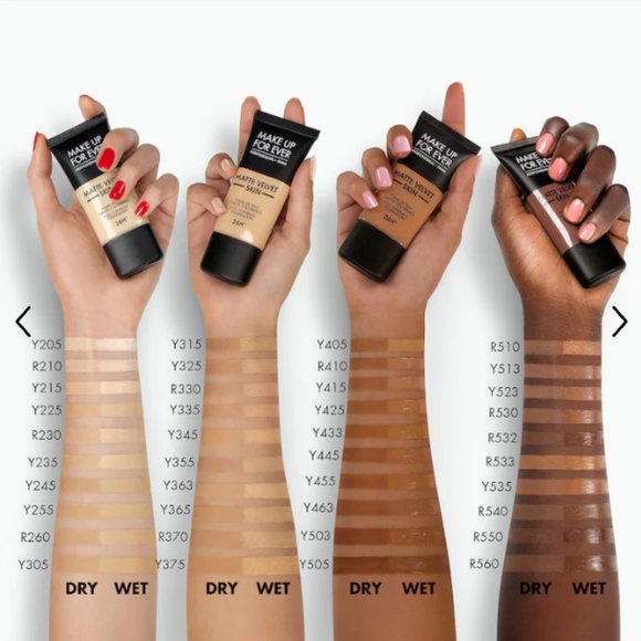 NWB* MAKE UP FOR EVER MATTE VELVET SKIN FOUNDATION "Y325" - Picture 2 of 3